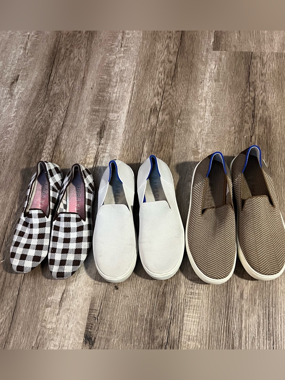 Three Pairs of Rothy’s Shoes